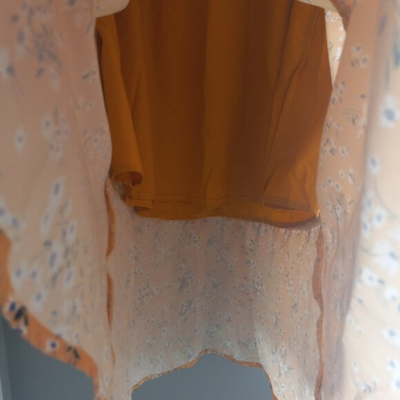 Allegra K Midi Ruffle Floral Skirt - Picture 6 of 8